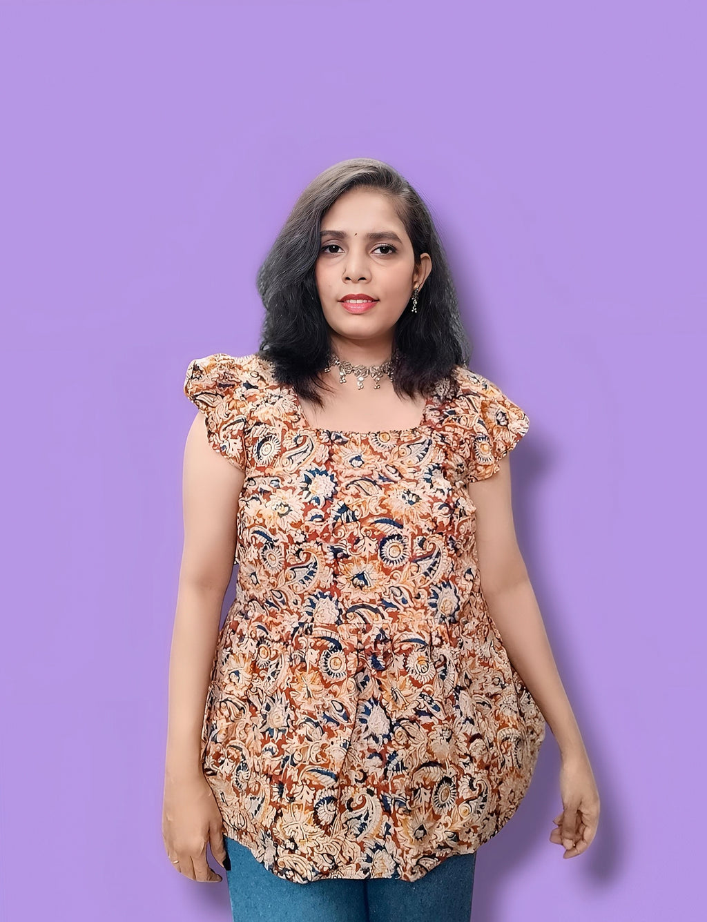 KALMKARI HAND BLOCK TOP