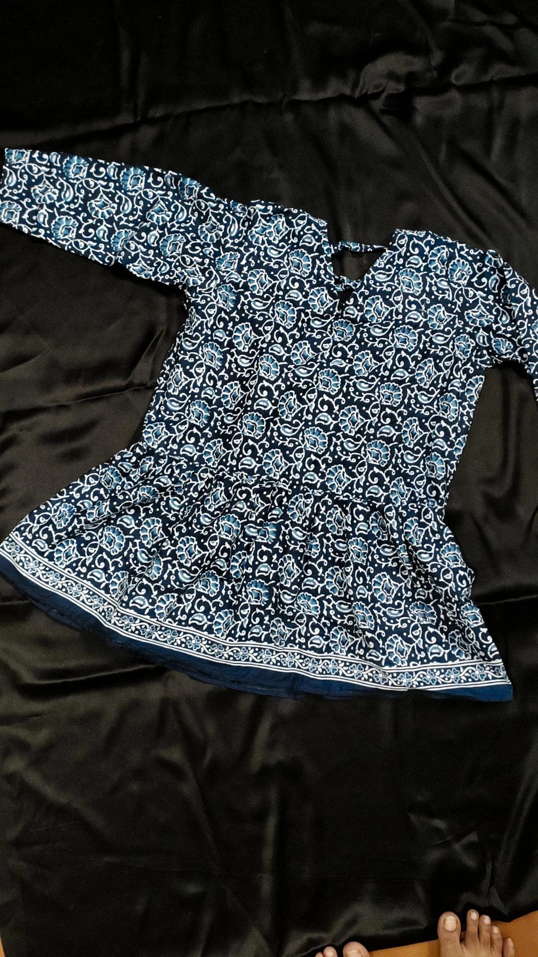 Hand-Block Printed Cotton Spaghetti Top